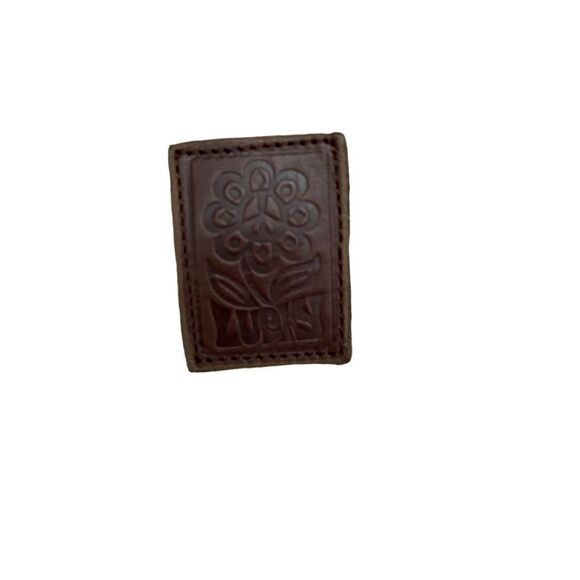 Lucky Brand ivory and brown leather drawstring hobo bag - Picture 6 of 8